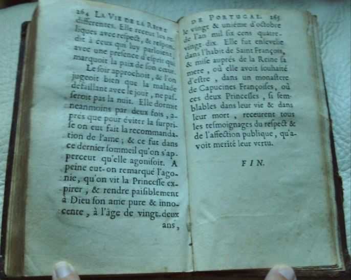 Rara e curiosa obra sobre Maria de Sabóia Rainha de Portugal, 1698.