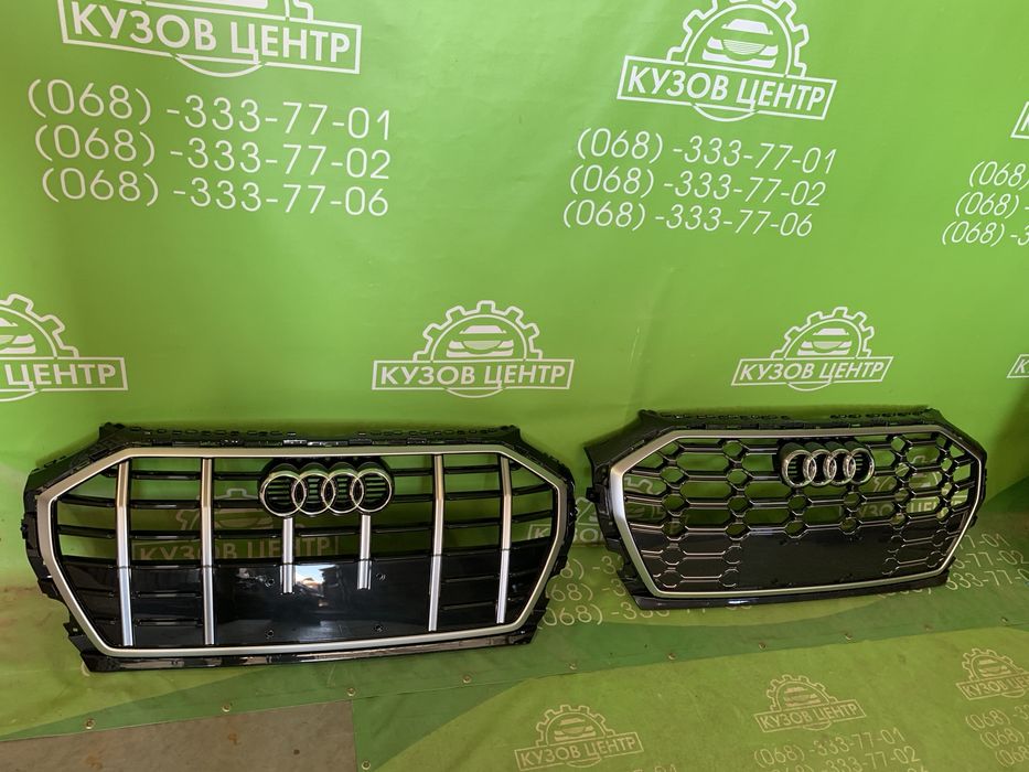 Решетка радиатора Audi Q5 80а рестайл 2020-2024 решітка радіатора ку5