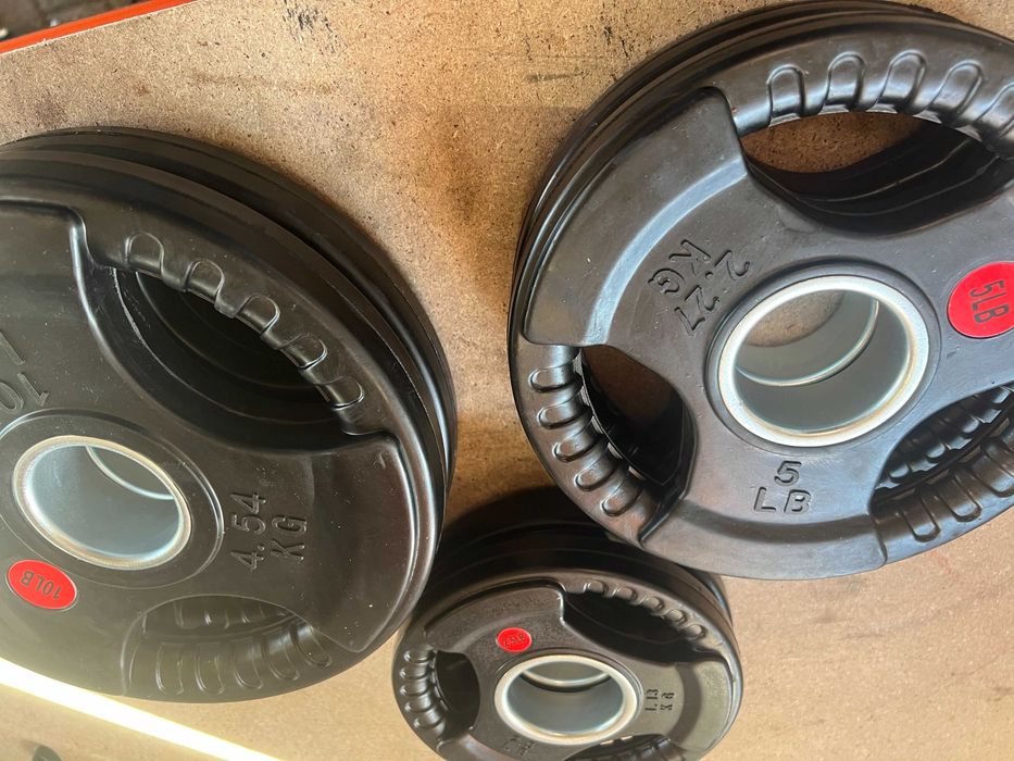 Obciążenie Olimpijskie w gumie 6szt. na gryf 50mm kpl. 16kg