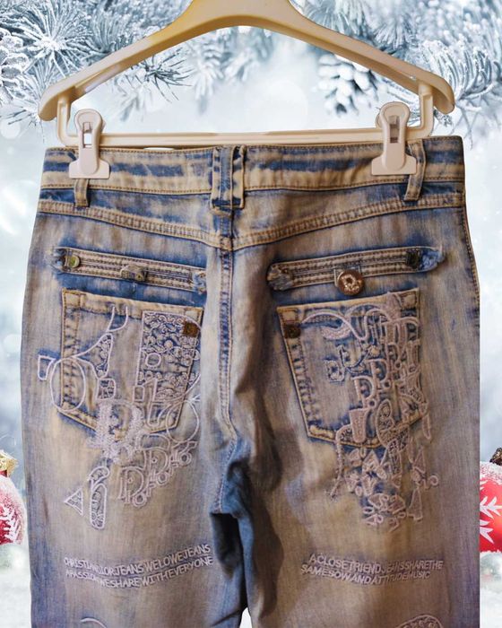 Джинси жіночі з вишивкою Christian Dior