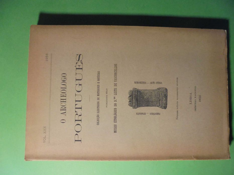 Vasconcelos (José Leite);Archeologo Português-Volume XXX-1938