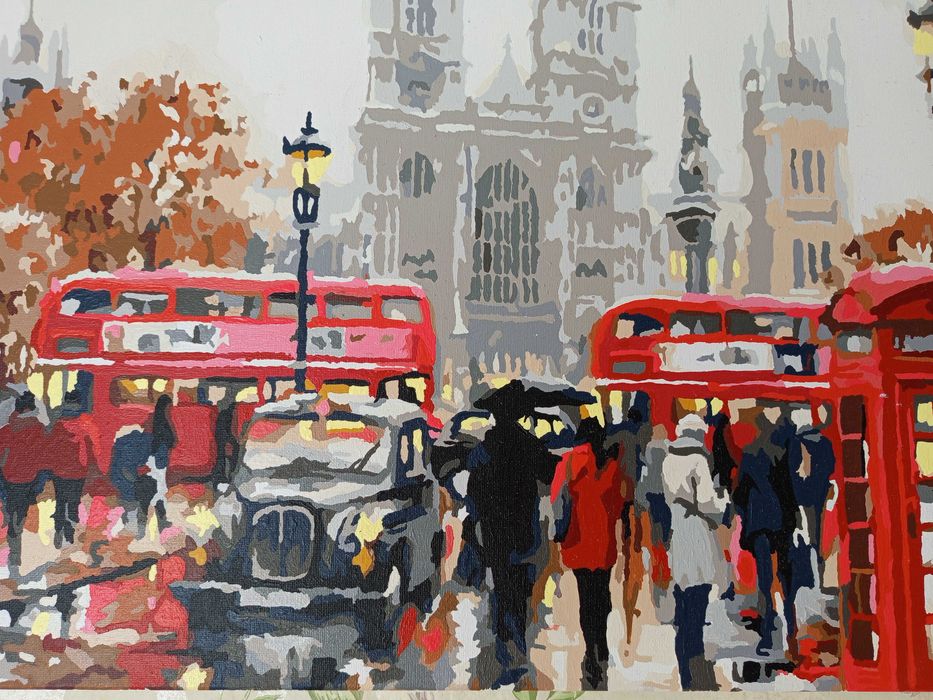 Готові картини по номерам: Лондон, Дубай, Яхта, Балет