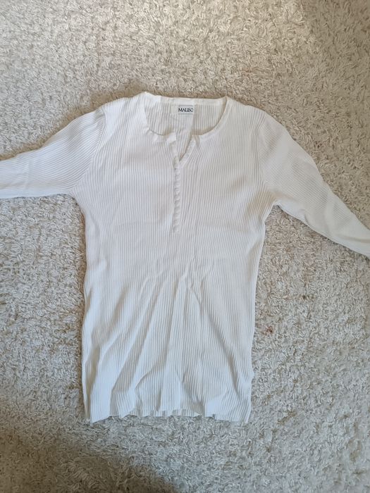 Жіночий білий теплий лонгслів