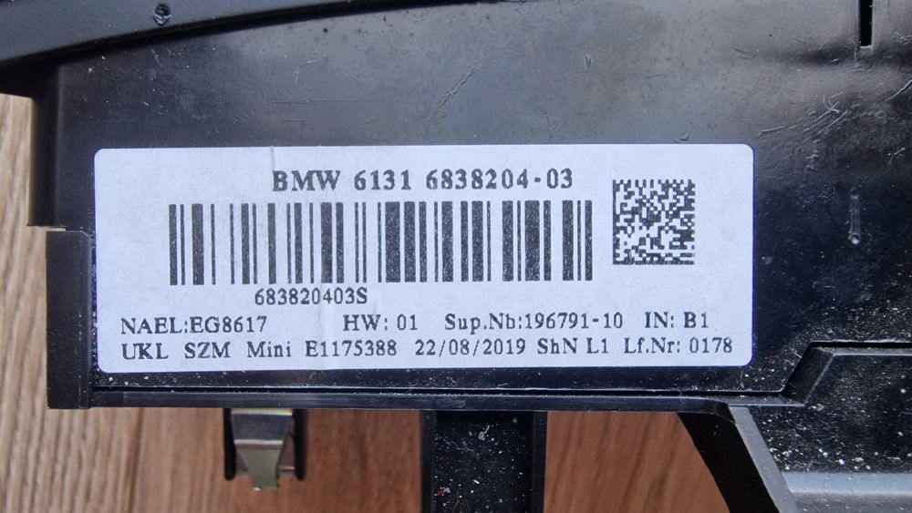 Панель перемикачів Mini Cooper S