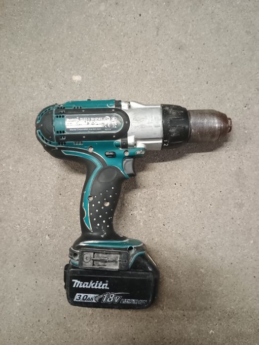 Wkrętarka z udarem Makita BHP 451 japońska + Aku 18 V li-ion