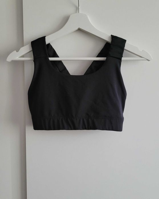 Muuv biustonosz sportowy XS/S czarny rozciągliwy minimalistyczny