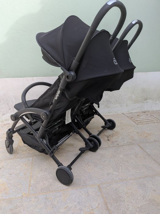 2 Carrinhos de Bebé Bumprider Connect2 (2022) -  Muito Bom Estado - Completos - Compatíveis com Cabine de Avião