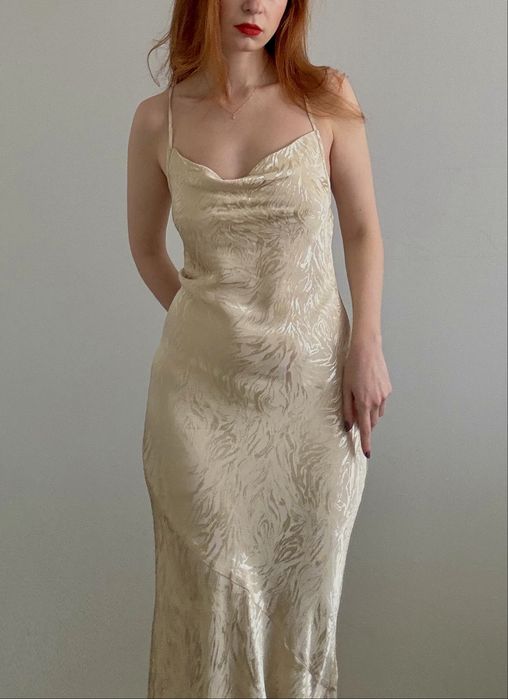 Sukienka maxi z wiskozy H&M