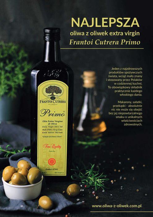 Oliwa z Oliwek Extra Virgin Primo Frantoi CUTRERA 750 ml -premium