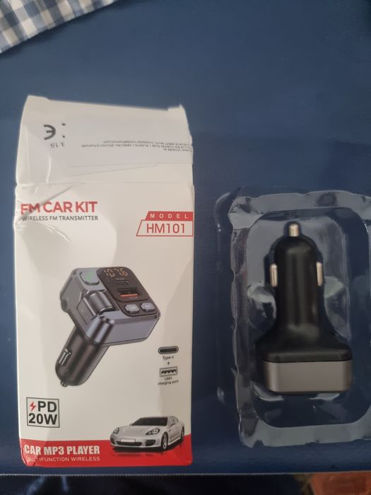 Transmissor FM Bluetooth 5.3 para Carro com Som Estéreo