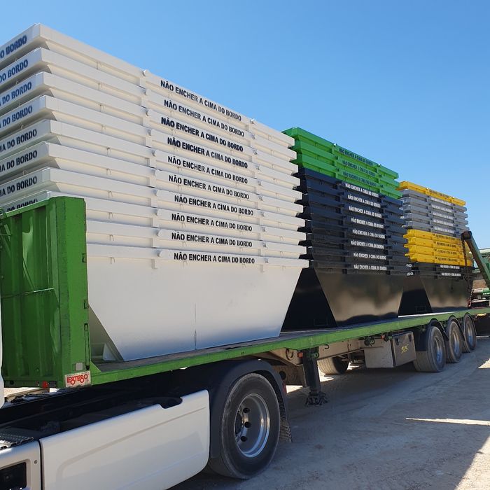 CONTENTORES para venda novos de 6m³, 15m³, 20m³ e 30m³ e usados de 6m³