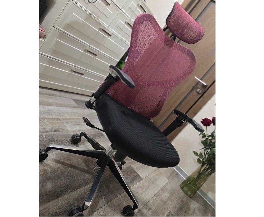 Кресло офисное эргономичное Barsky Baterrfly Blak/Bordo Fly-02