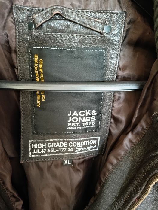 Куртка шкіряна Jack & Jones розмір xl в ідеальному стані