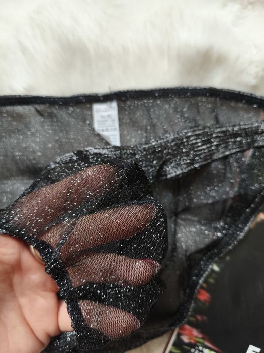Slipy męskie siateczkowe z brokatem nowe