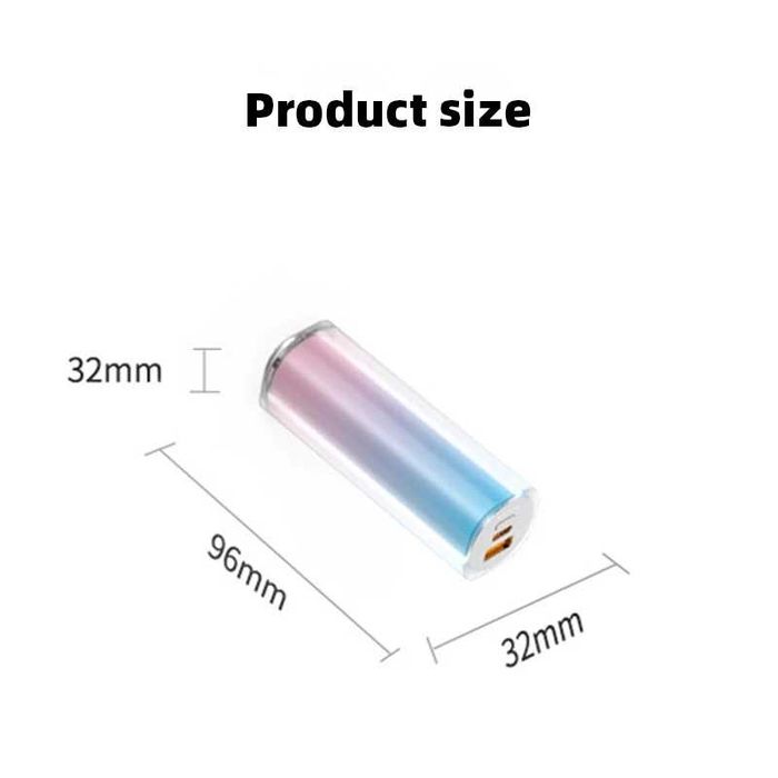 Портативний міні повербанк (powerbank) з підтримкою швидкої зарядки