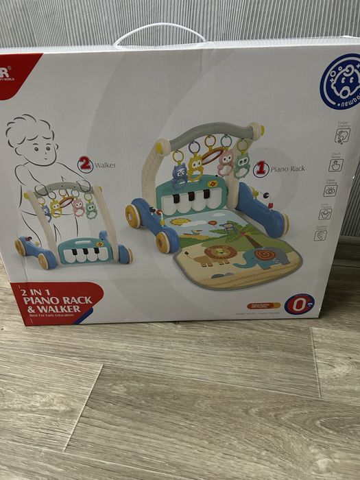 Ходунки-каталка 2 в 1 з піаніно (Piano Rack & Walker)