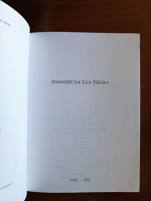 Livro "Amantes da lua negra" Antonio Rolo