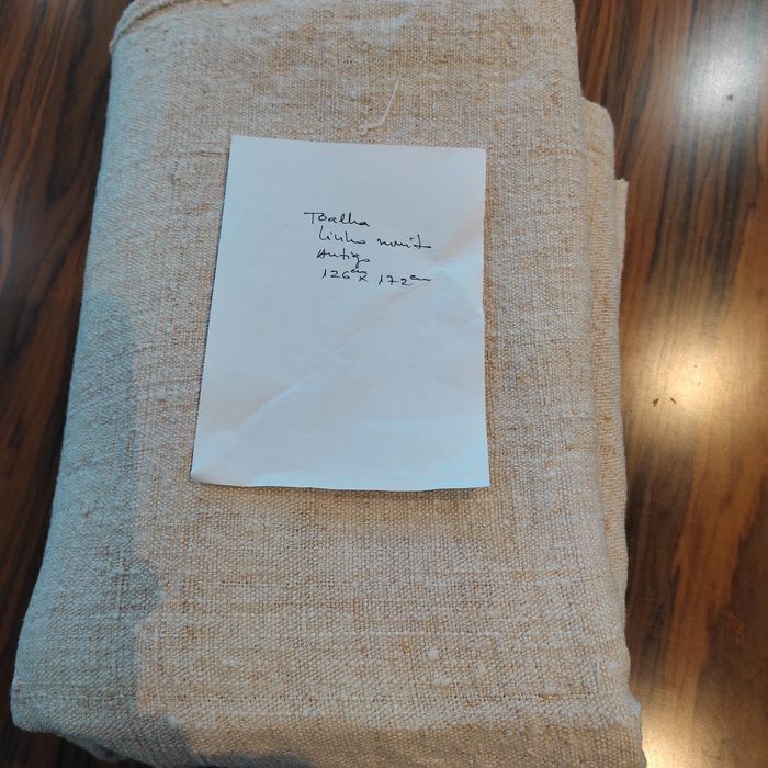 Duas toalhas linho muito antigo