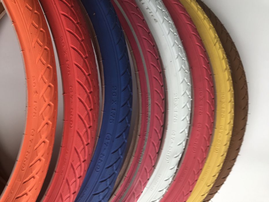 Opony rowerowe kolory różne 26x1.75- 2 sztuki