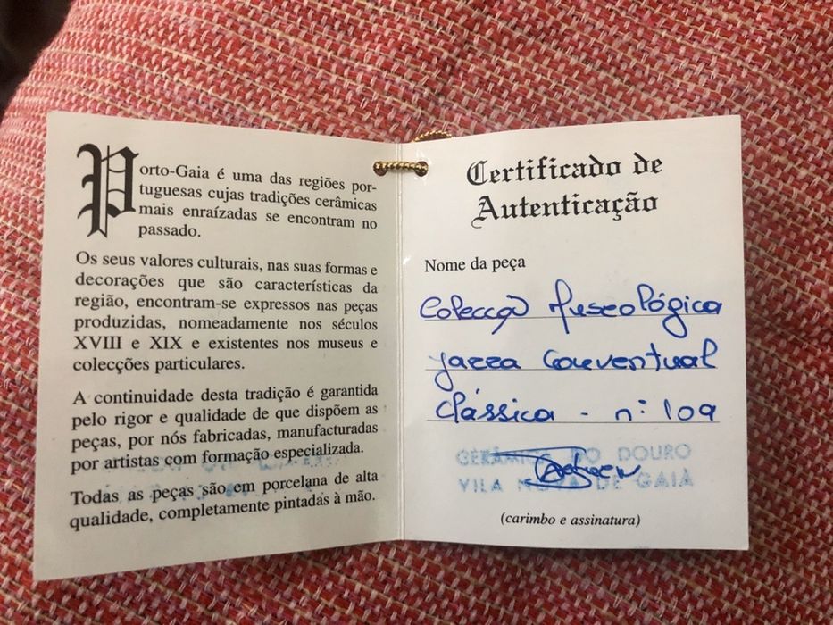 Jarra conventual classica-Ceramica do Douro