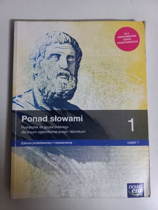 Podręcznik "Ponad słowami" klasa 1 część 1, zakres podst. i roz.