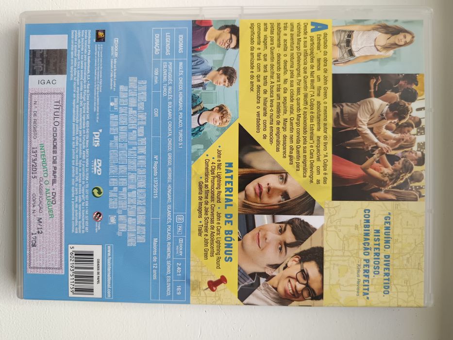DVD cidades de papel