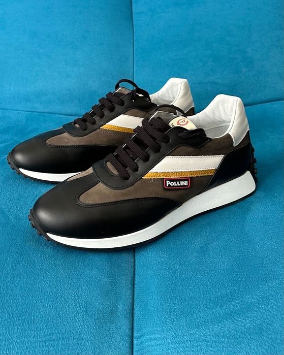 Pollini skóra, 28 cm, roz. 43, -50%, Made in Italy
