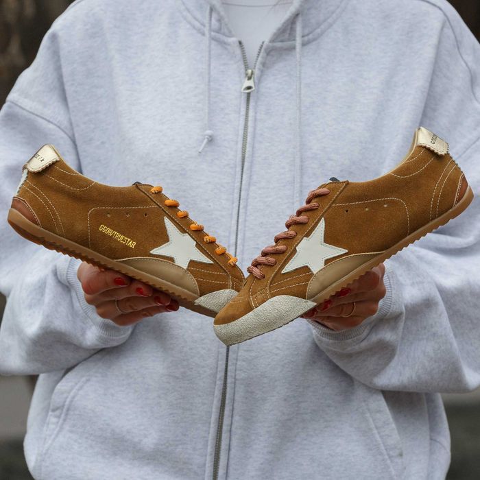 Женские замшевые кеды Golden Goose True-Star кроссовки голден гус