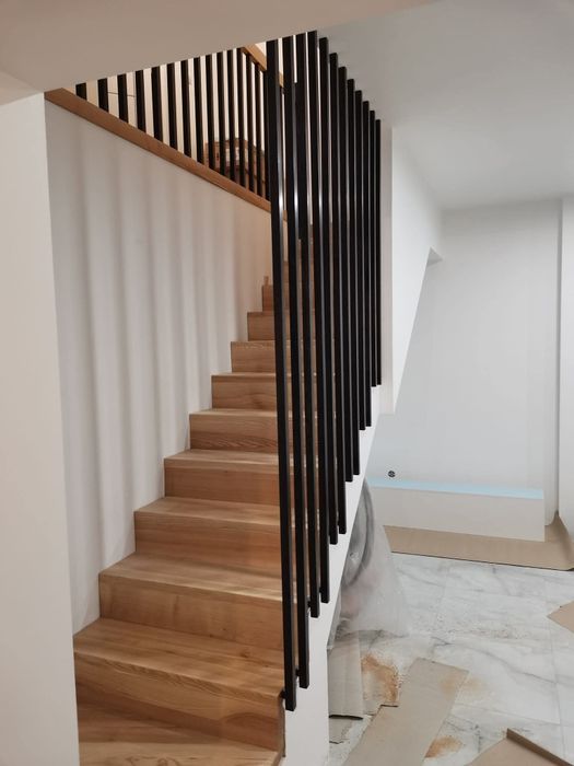 Schody drewniane na beton