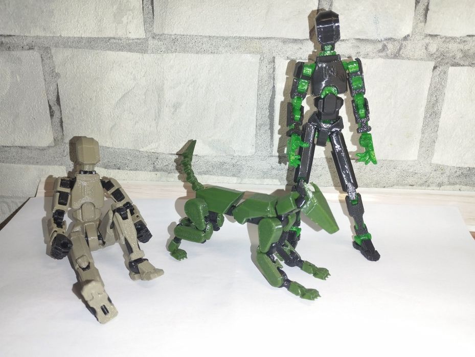 Конструктор, робот шарнірний Dummy 13 робо-пес іграшка, брелок