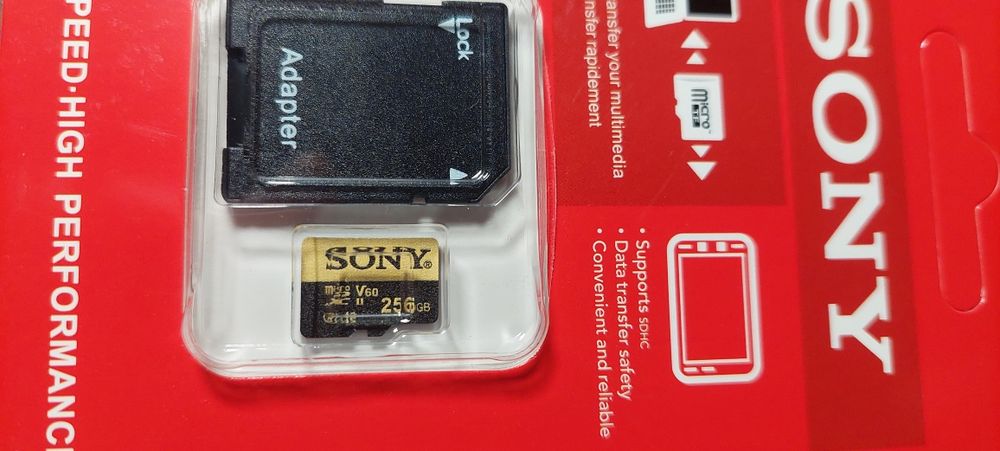 Карта памяти  Sony 256 Gb High speed micro sd memory card