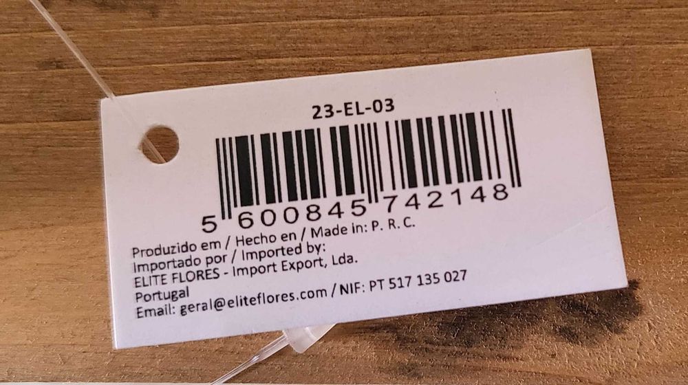 Floreiras Metálicas com Bases de Madeira 23-EL-03, Novas