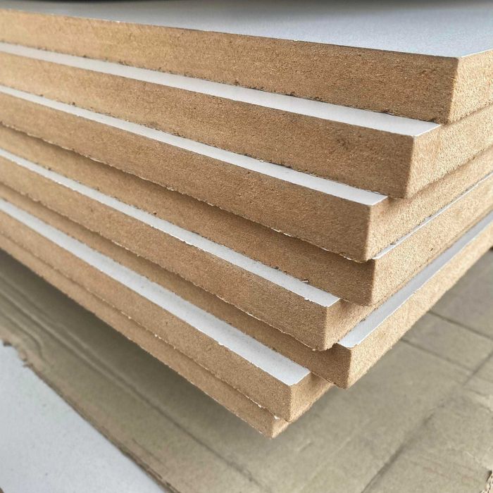 Arkusz MDF 2800x2070x18 mm dwustronnie laminowany popielaty/szary