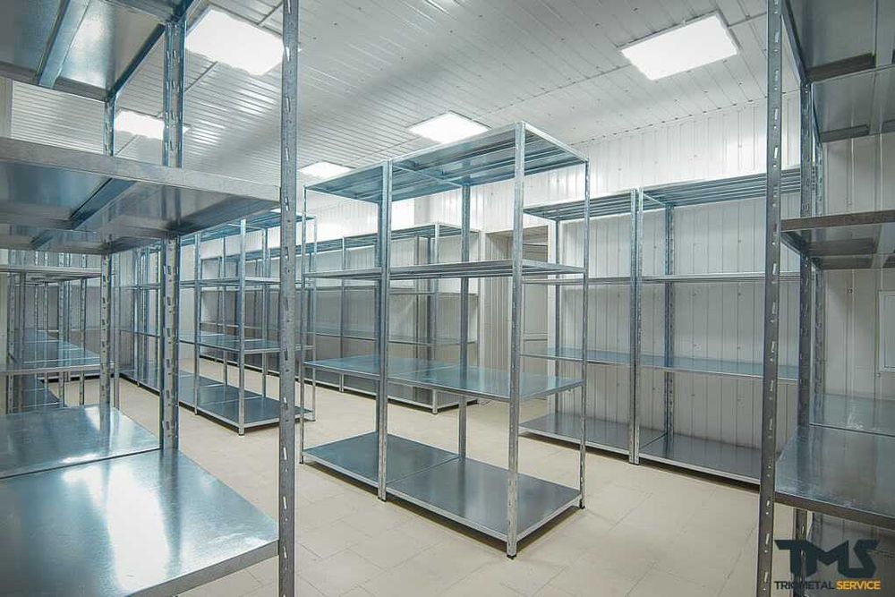 Стелаж поличковий складський. Стелажі поличкові навантаження до 800 кг