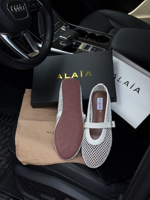 Балетки жіночі ALAÏA Ballet Flats White premium