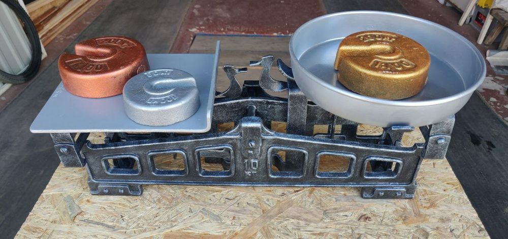 Весы торговые механические рабочие с гирями