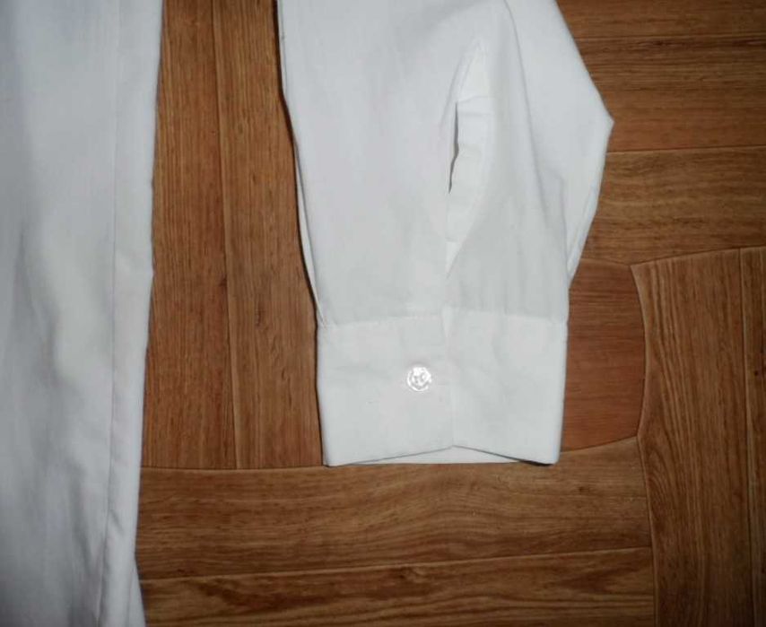 Белая мужская рубашка с вышивкой Ron Harper 50-52-54 100% коттон