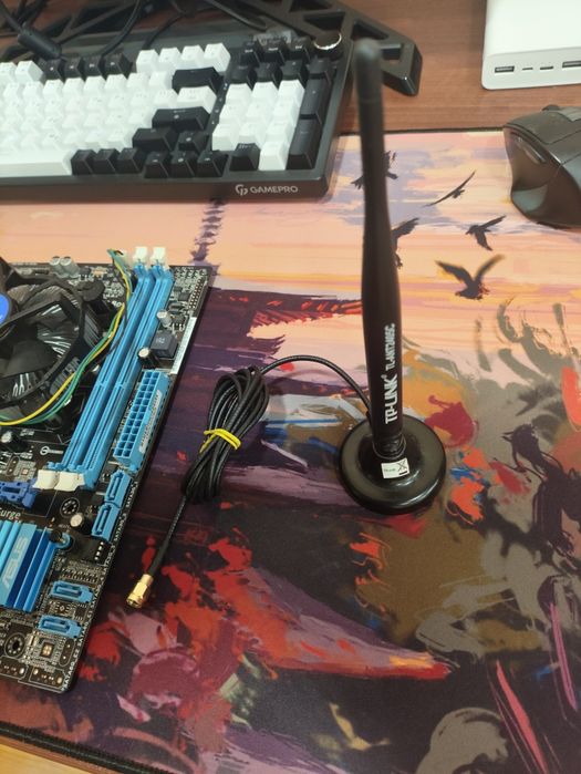 Комплект материнська плата asus p8h61 m lx2 1155 процесор wi-fi