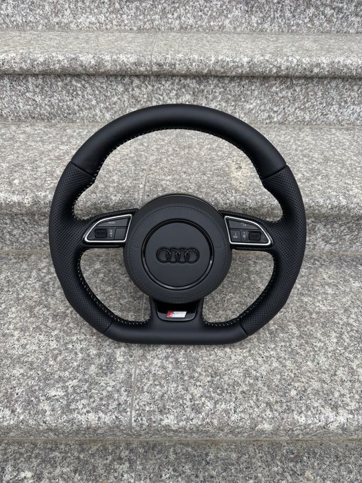 Kierownica Ścięta S-line A6 C7 A7 komplet poduszka a4 b8 A5 A3 8V