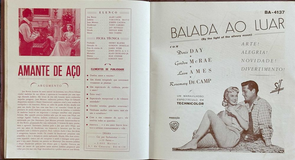 Catálogo Cartazes Cinema SIF / Warner Bros