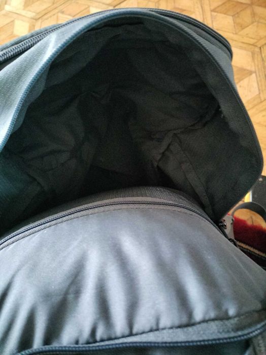 szaro-czarny plecak Nike Brasilia 9 dwukomorowy