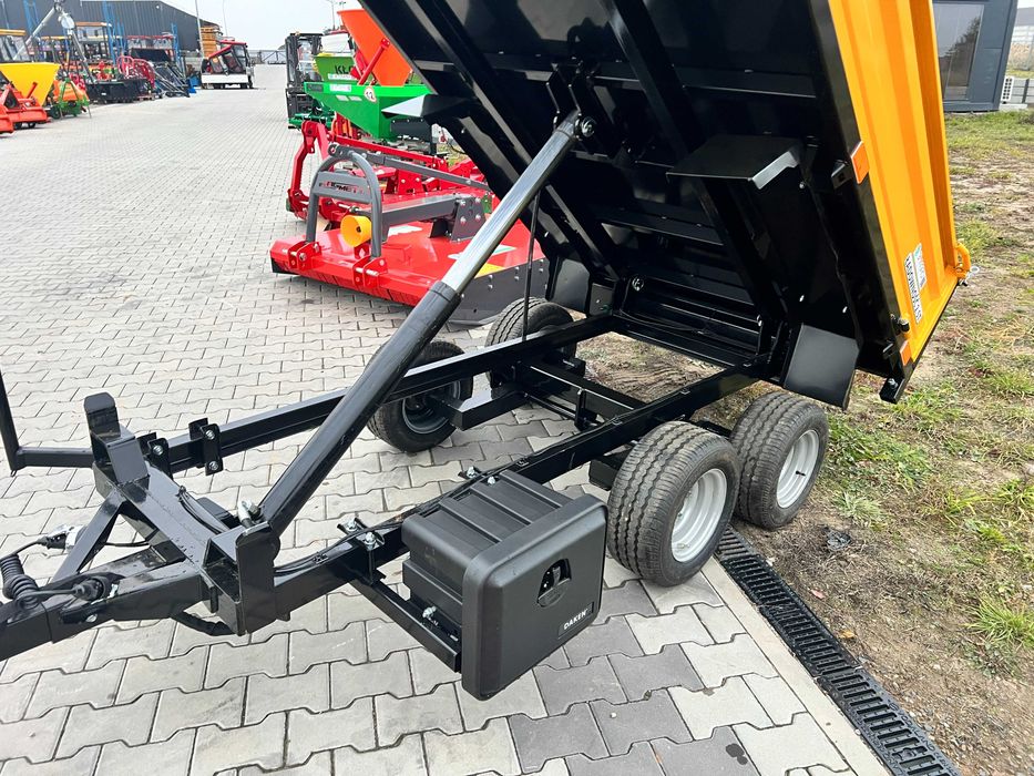 Przyczepka przyczepa ogrodowa budowlana 1.5 -2.5T +Kiper TANdem -RATY