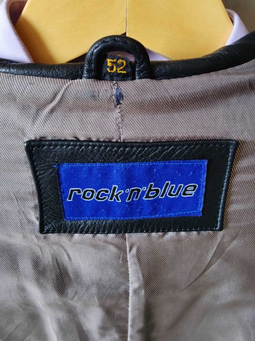 Мужская кожаная куртка пиджак AKTA LEDER (rock"n"blue) Швеция (52 р.)