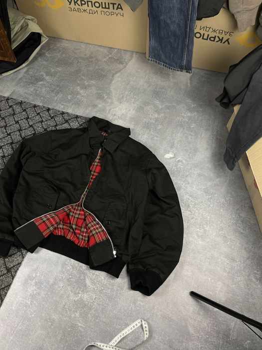 ( M ) Чорний класичний харінгтон / Бомбер по типу Lonsdale / Харік