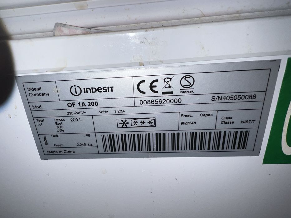 Zamrażarka Indesit 200 l.