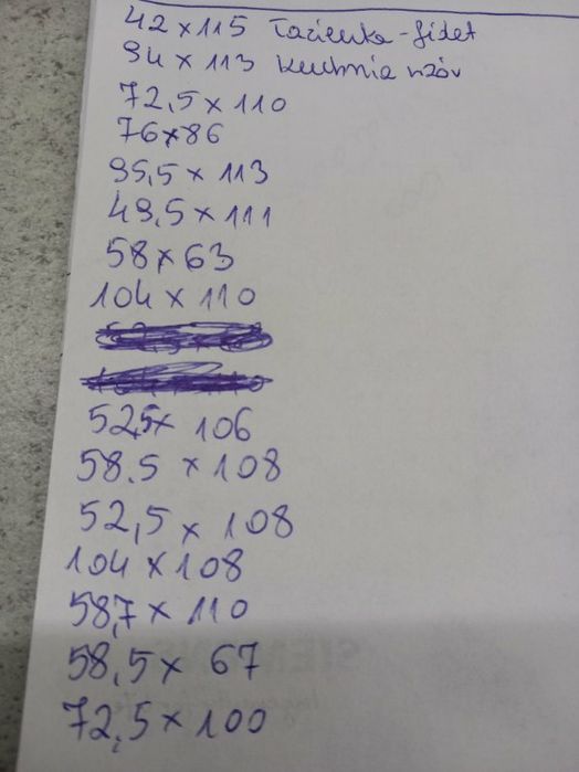 Rolety plisy różne rozmiary