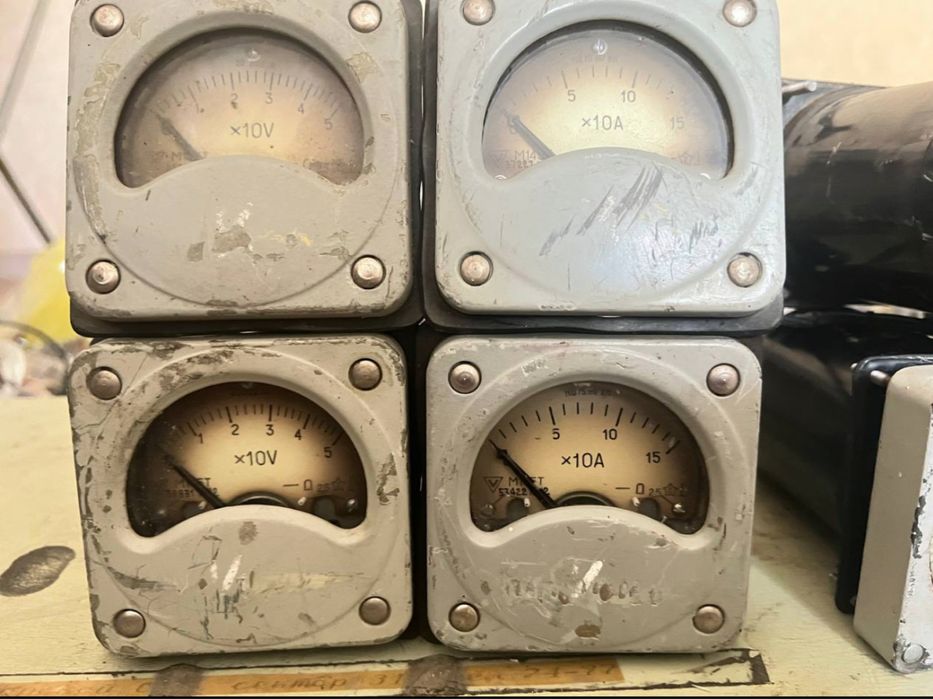 Амперметри, вольтметри. Вимірювальні прилади радянські