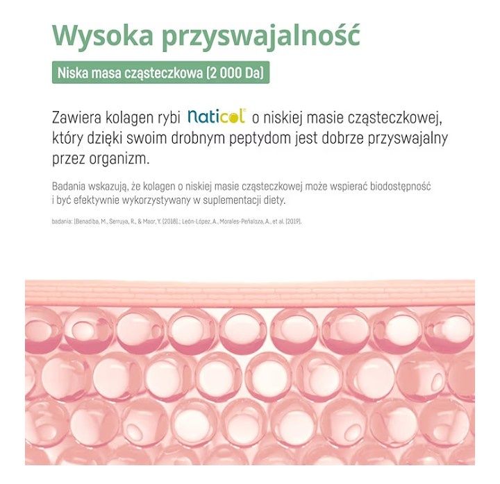 Kolagen rybi Hi! Collagen NatiCol® + witamina C, 30 porcji