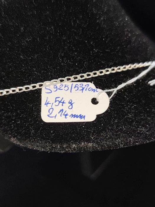 Łańcuszek splot wykonany z srebra 925