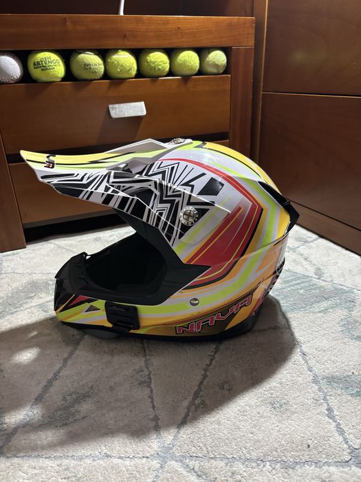 Capacete de Cross / Enduro NAVA – Praticamente Novo!